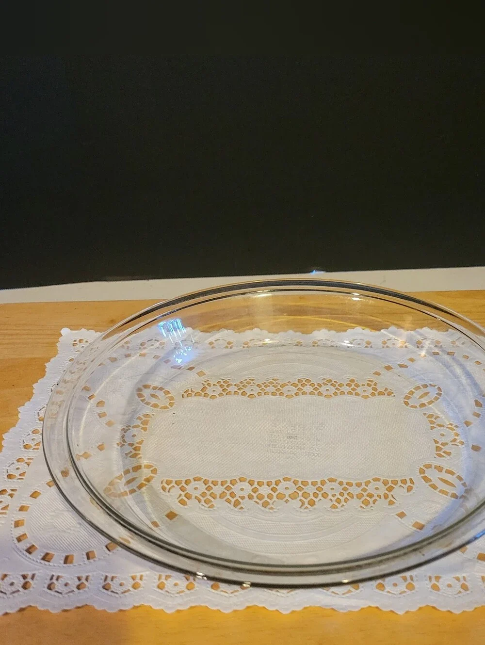 Pyrex 210 Clear Glass Pie Plate 10